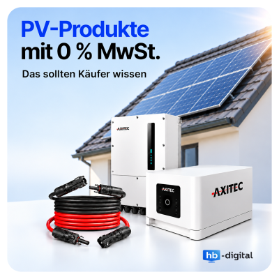 PV-Produkte mit 0 % Mehrwertsteuer:...