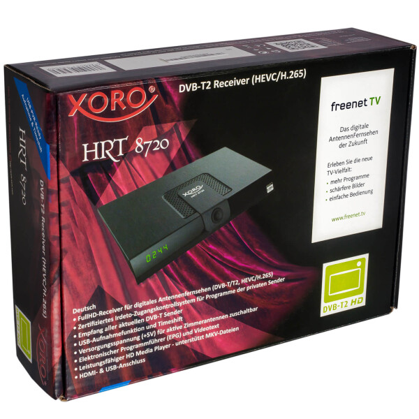 Tuner TV numérique DVB avec enregistreur à disque dur Xoro HRT