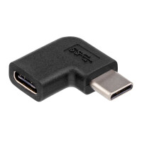 USB C Adapter 3.1 Winkel Adapter 90°, USB C Stecker auf USB C Buchse FLACH