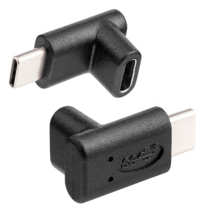 USB C Adapter 3.1 Angle Adapter 90°, USB C male to USB C female