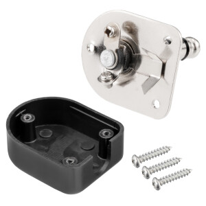 6.3 mm jack plug stereo bracket with plastic or metal housing