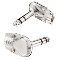 Fiche jack stéréo 6,3 mm avec boîtier m&