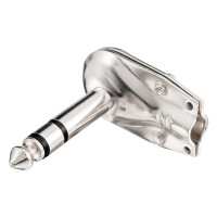 Fiche jack stéréo 6,3 mm avec boîtier m&
