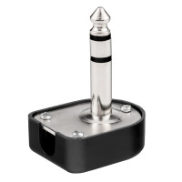 Fiche jack stéréo 6,3 mm avec angle de bo&icir