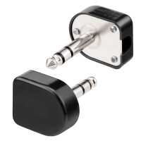 Fiche jack stéréo 6,3 mm avec angle de bo&icir