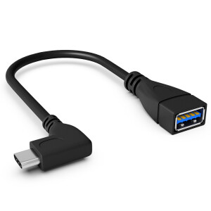 Winkeladapter USB-C 3.0 auf USB-A Buchse Adapterkabel...