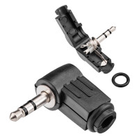 3.5 mm jack plug stereo / mono Angle 4