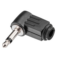 Fiche jack 3,5 mm, mono coudée 6
