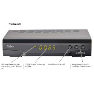 Satellite Receiver Fuba ODS 350 with PVR HDTV Receiver