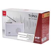DAB et FM Red Opticum TON 3 avec écouteurs intra-auri