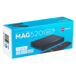 Refurbished MAG 520w3 IPTV Set Top Box with 4K support Linux Wi-Fi integrated 