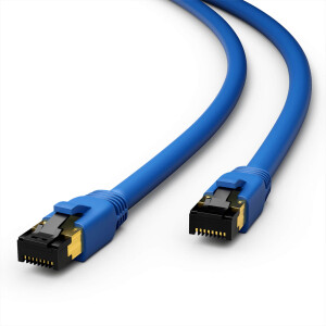 0,25 m RJ45 Patch Cable CAT 8.1 S/FTP LSZH Blue