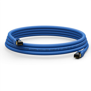 0.5m LAN Kabel CAT 8.1 Patchkabel RJ45 S/FTP PimF LSZH blau