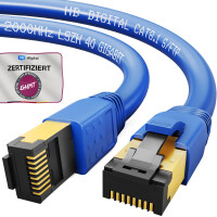 2m Patchkabel RJ45 CAT 8.1 GHMT zertifiziertes LAN Kabel S/F