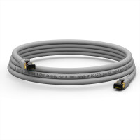 1 m RJ45 Patch Cable CAT 8.1 S/FTP LSZH Gray