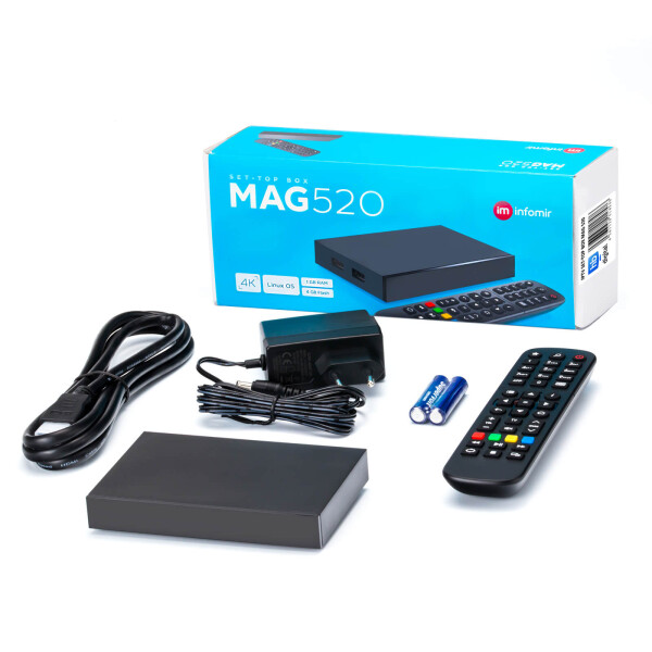 Rückläufer MAG 520 IPTV Set Top Box mit 4K Unterstützung Linux