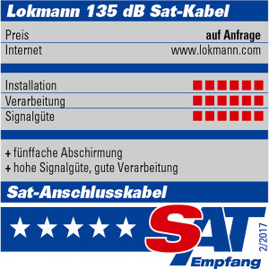 100 m Koaxialkabel Galaxy 135 dB 5-Fach Stahl Kupfer SCHWARZ