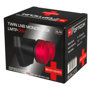 Monoblock LNB Twin Red Opticum LMTP-06H schwarz