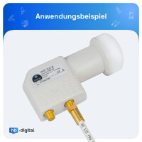 1 m - 25 m SAT connection cable 135dB 5-fold shielded pure c