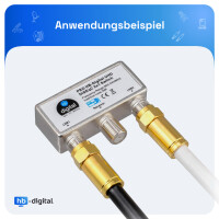 1 m - 25 m SAT connection cable 135dB 5-fold shielded pure c
