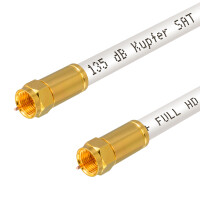 20 m SAT Anschluss Kabel 135dB 5-Fach geschirmt Reines Kupfe