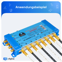 20 m SAT Anschluss Kabel 135dB 5-Fach geschirmt Reines Kupfe