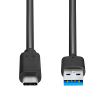 USB 3.2 cable USB A plug to USB C plug up to 5-Gbit data transfer rate