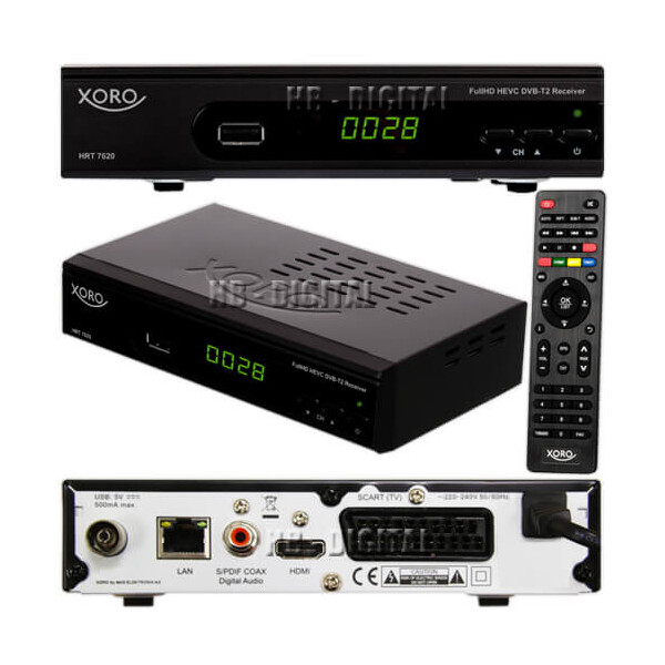 Rückläufer Xoro HRT 7620 DVB-T2 Receiver