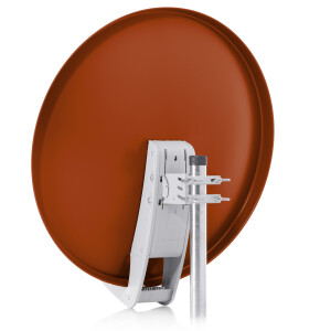 Satellite dish FUBA DAA 850 ALU - 85 cm aluminium brick red