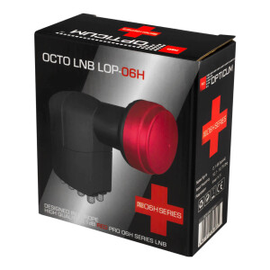 LNB Octo Red Opticum PRO LOP-06H for 8 participants black
