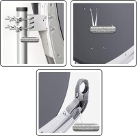 Sat Anlage SET Satellitenschüssel Fuba DAA 850 85cm Alu