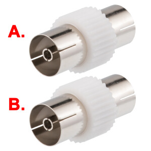 IEC connector coaxial socket / socket 9.5mm