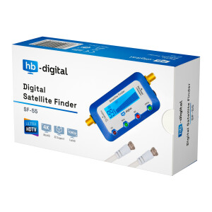Satfinder Digital hb-digital SF-55 mit LCD Display blau