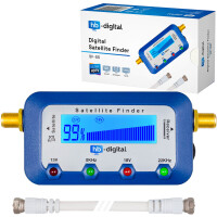 Satfinder Digital hb-digital SF-55 mit LCD Display blau