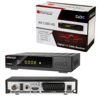 Cable Receiver RED Opticum AX C100 HD DVB-C with PVR black