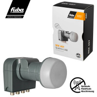 LNB Quattro Fuba DEK 407 for multi-switch grey