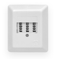 TAE-Telefondose NFF Aufputzdose 2xTelefon 1xNebenstelle weis