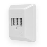 TAE-Telefondose NFF Aufputzdose 2xTelefon 1xNebenstelle weis