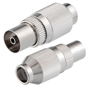 IEC female coupler for coaxial cable Ø 6.8 - 7.2...