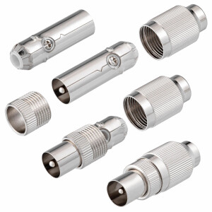 IEC connector for coaxial cable Ø 6.8 - 7.2 mm...
