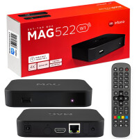 Refurbished MAG 522w1 IPTV Set Top Box with 4K Support WLAN Integrated HEVC H 265 Linux