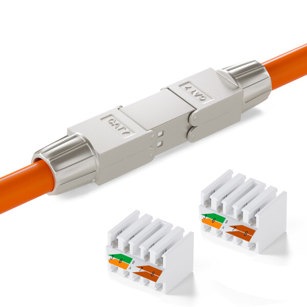 Netzwerkkabel Verbinder CAT 7 LAN Kabel Verbinder LSA Anschluss werkzeuglos