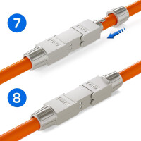 Netzwerkkabel Verbinder CAT 7 LAN Kabel Verbinder LSA Anschluss werkzeuglos