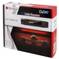 Rückläufer RED Opticum AX C100s HD DVB-C Kabel Receiver "SCHWARZ" PVR