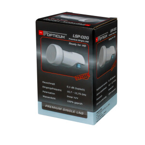 Rückläufer RED Opticum Premium LSP-02G Single LNB 0,1 dB