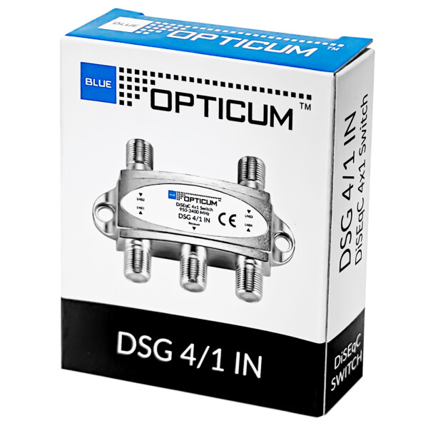 Digital DiSEqC Opticum SAT LNB Schalter 4x1 4/1 41 in switch Full HDTV DiseqC 4 