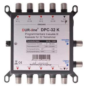 Multiswitch DUR line DPC 32 K Single cable solution...