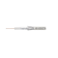 100 m coaxial cable hb-digital 95 dB 2-fold shielded steel copper WHITE
