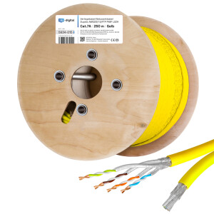 25m - 500m Netzwerkkabel CAT 7a Installationskabel max. 1200 MHz S/FTP AWG23 LSZH