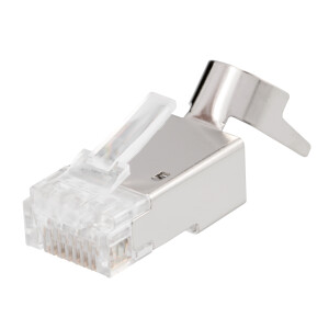 RJ45 plug Network plug CAT 8.1 STP with bend relief tool required